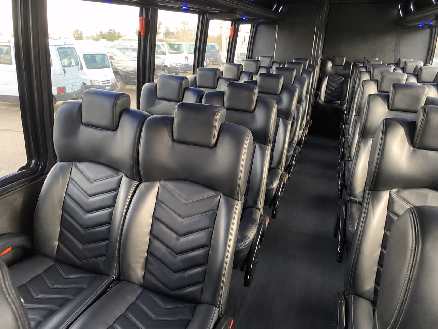 lawrence 18 passenger minibus interior