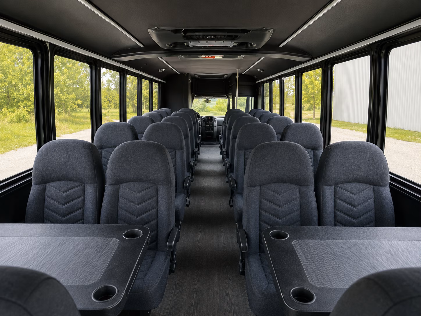 lawrence 20 passenger minibus interior