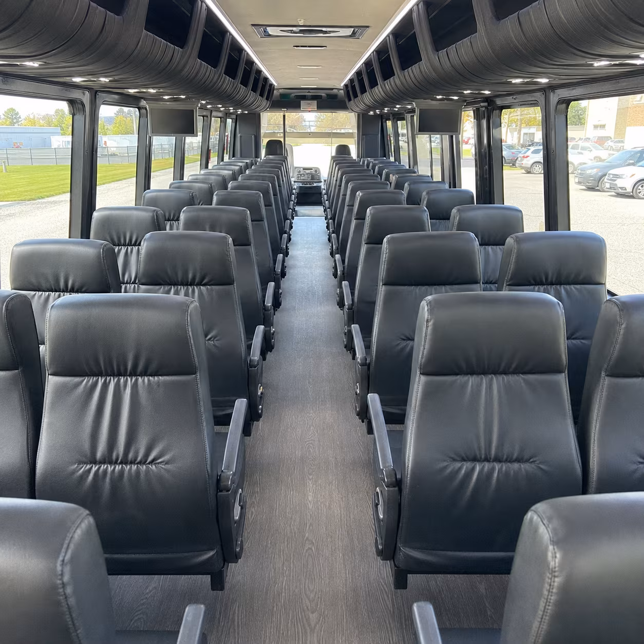 lawrence 28 passenger minibus interior