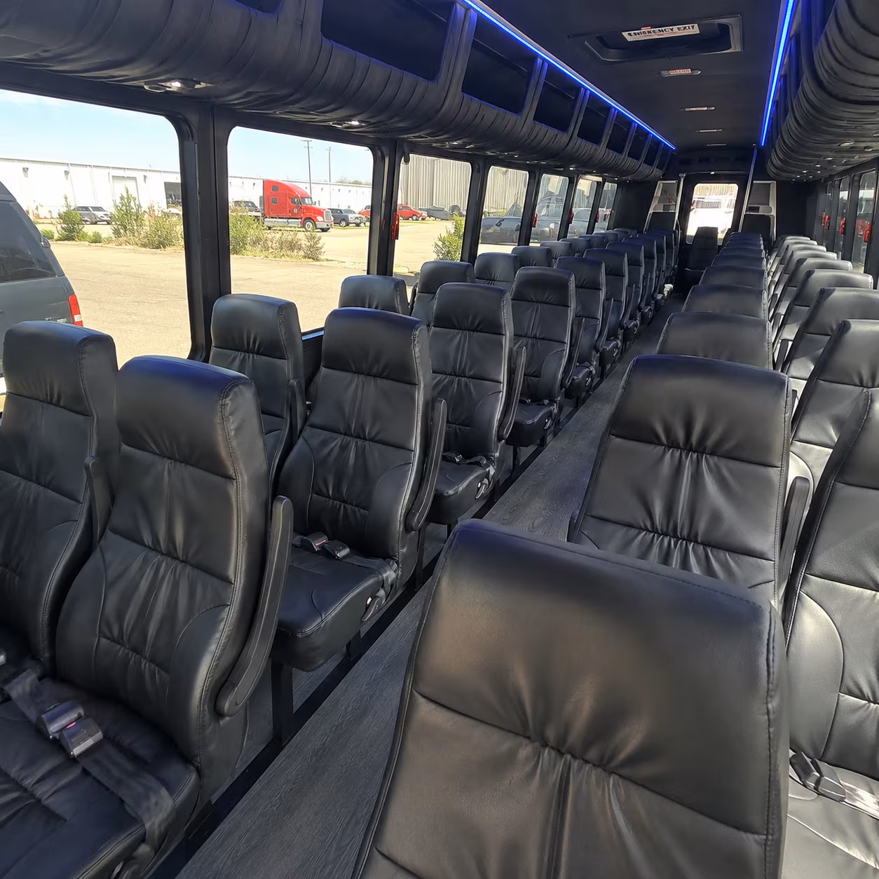 lawrence 35 passenger minibus inside