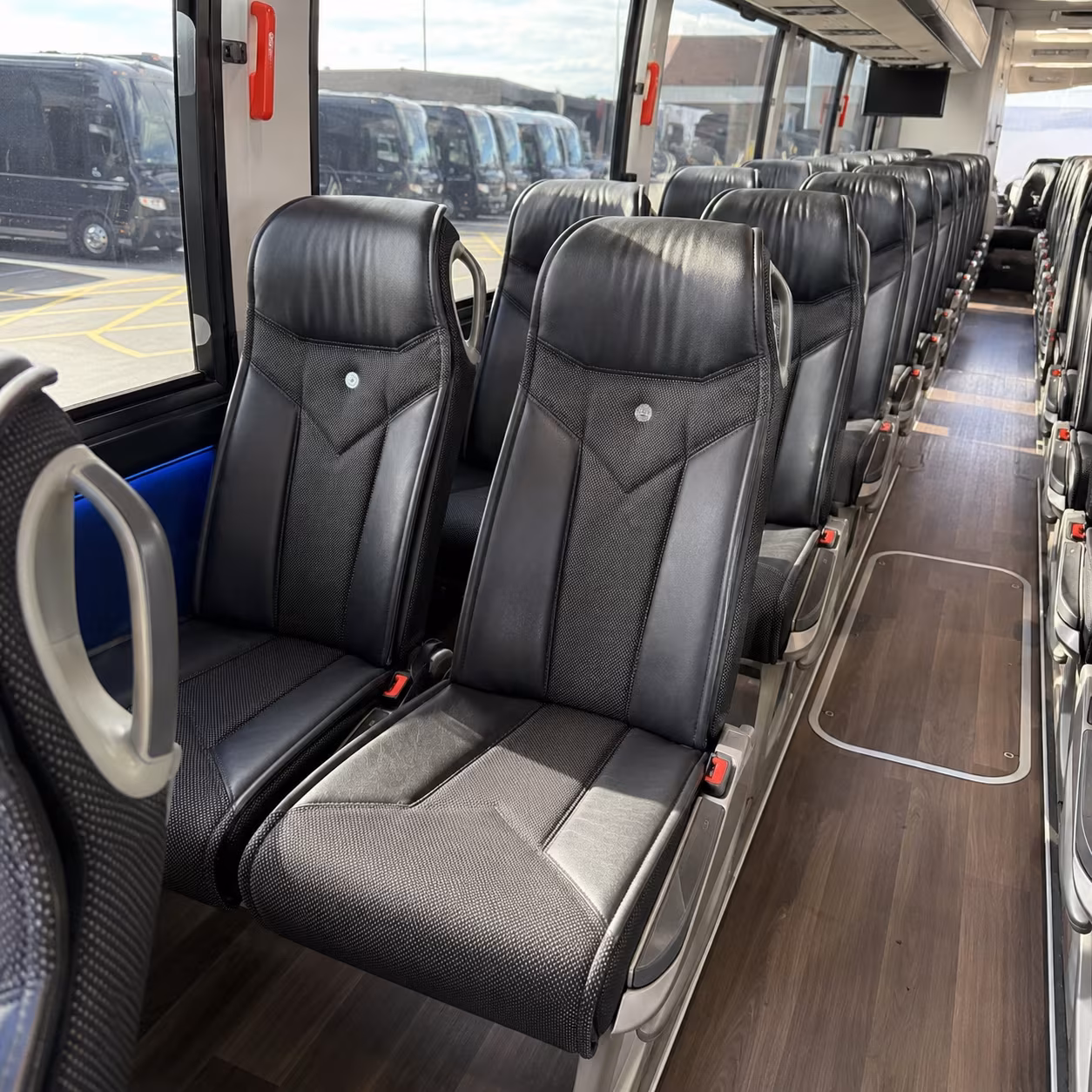 lawrence 40 passenger charter bus interior