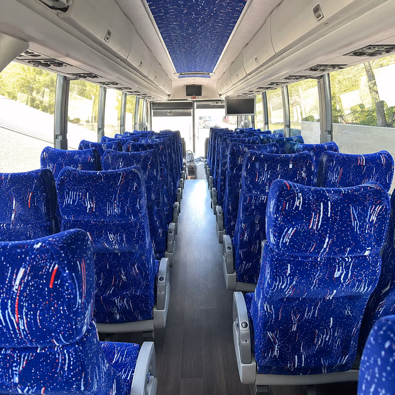lawrence 50 passenger charter bus interior