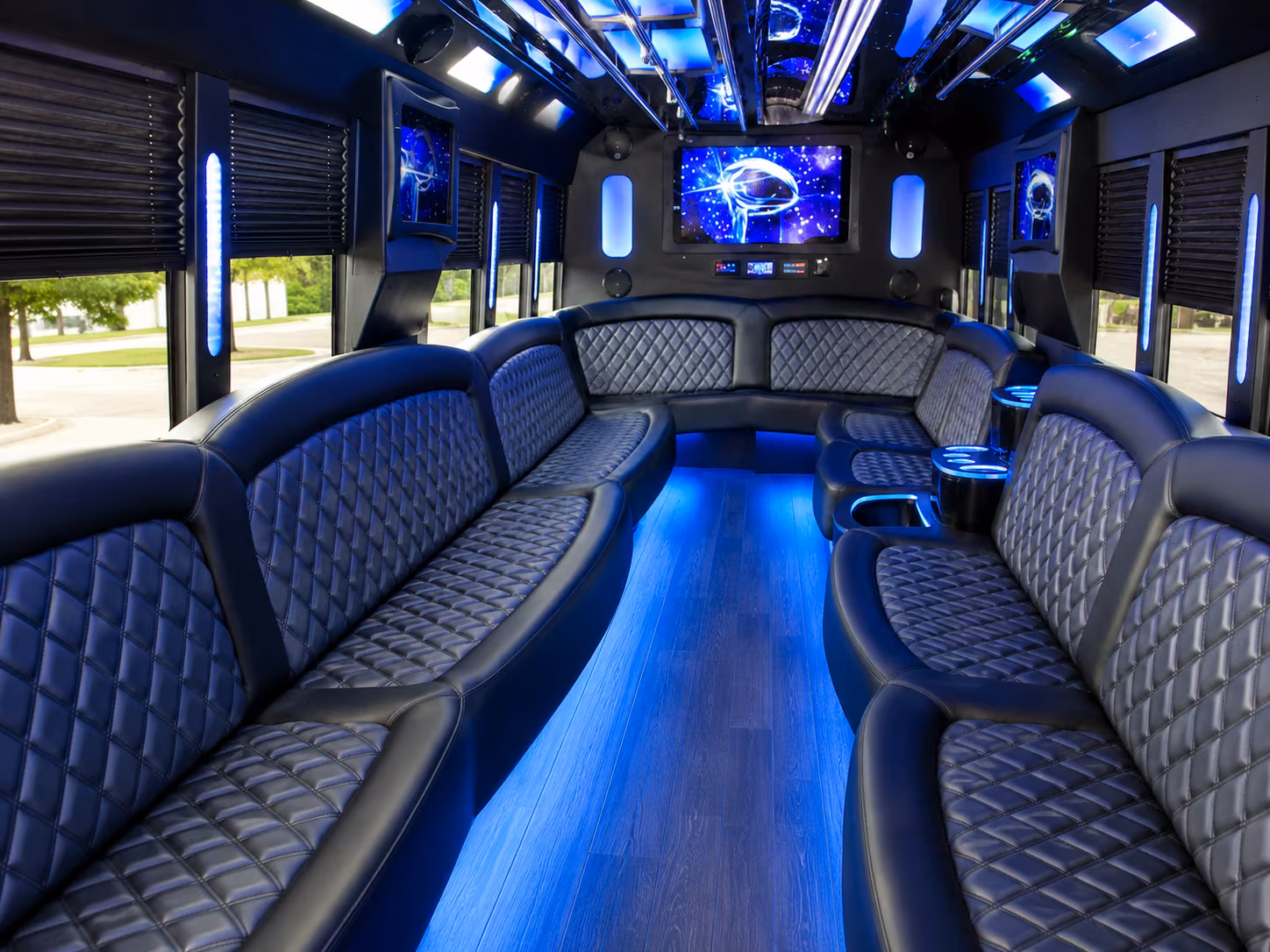 lawrence concert party bus rental