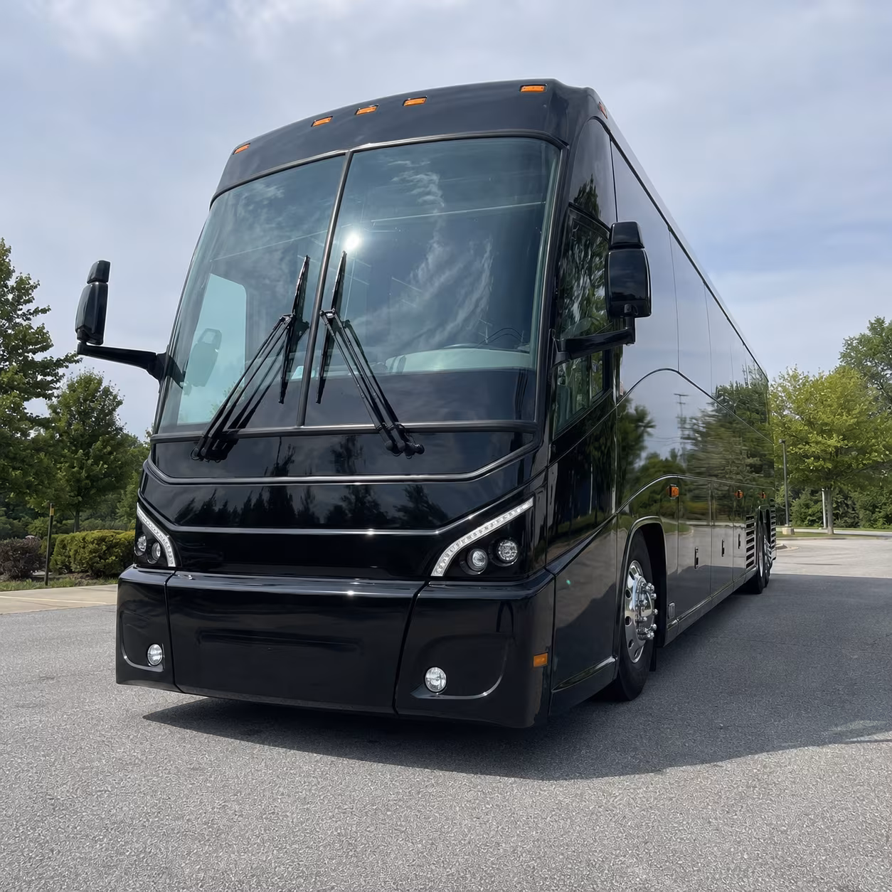 lawrence long distance charter bus rental