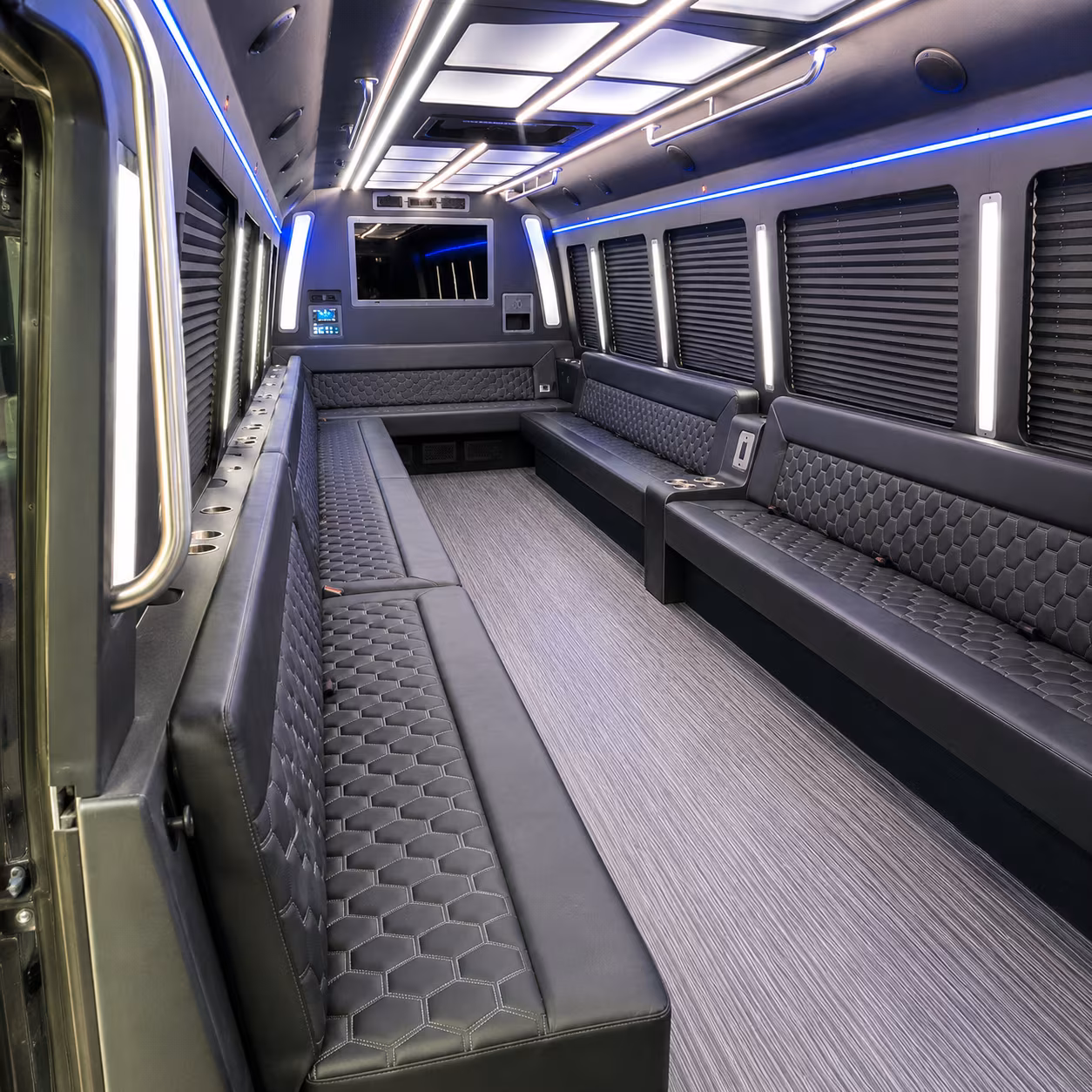 lawrence party bus inside