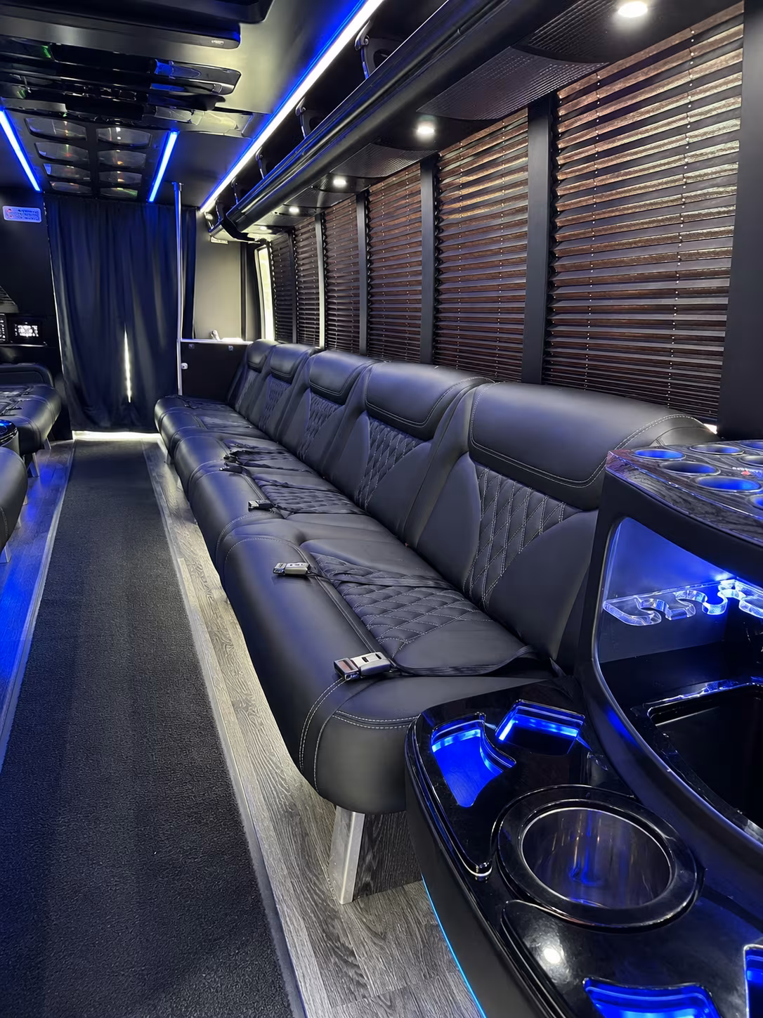 lawrence wedding party bus rental