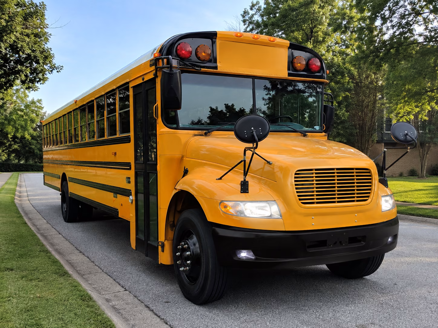 school buses for exploration place and topeka field trips